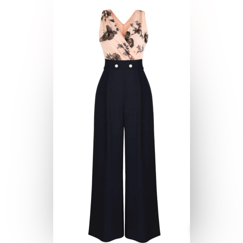 1930s Butterfly Button Patchwork Jumpsuit - image 1